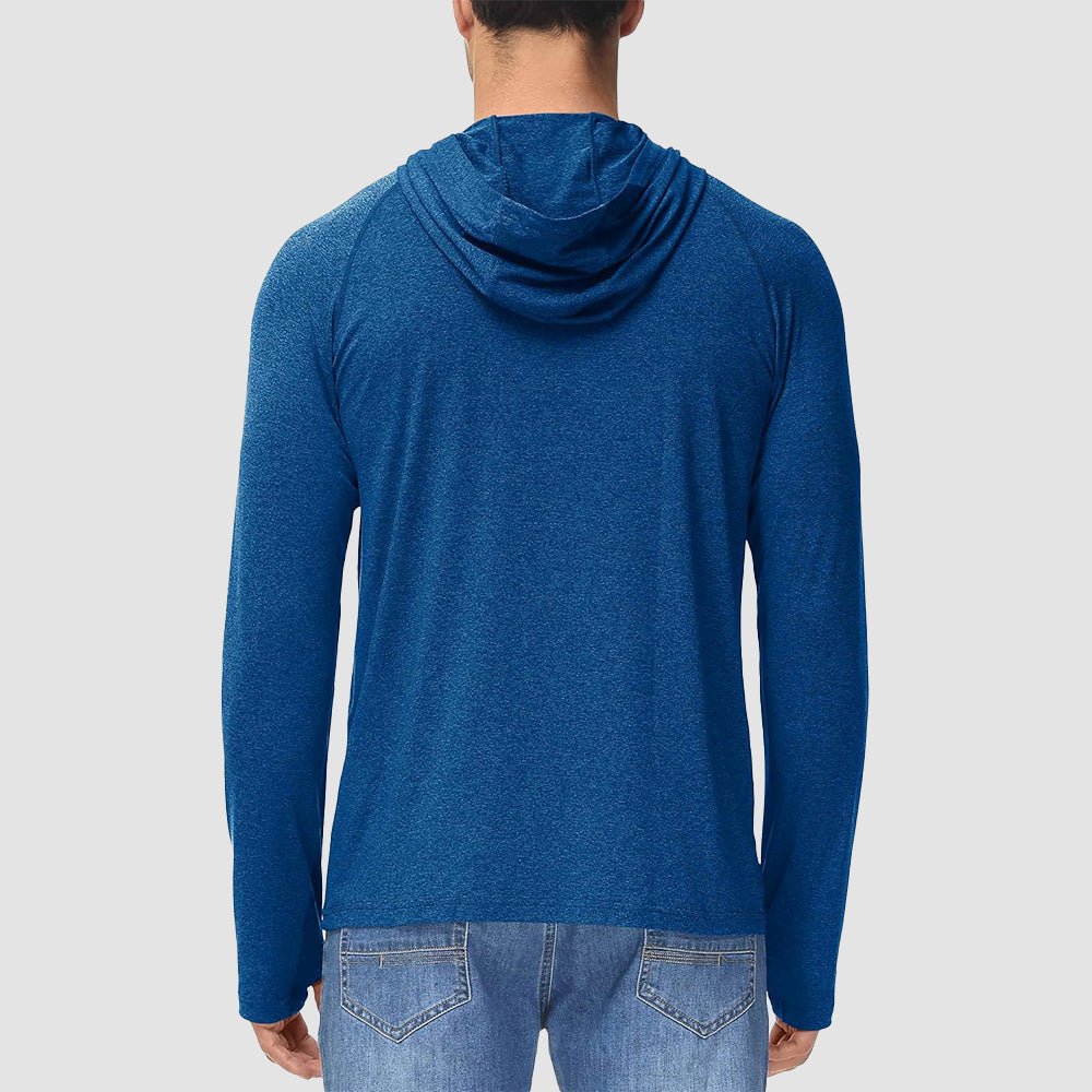 Men's Hooded UPF 50+ Sun Protection Sherpa Fishing Shirt - MAGCOMSEN