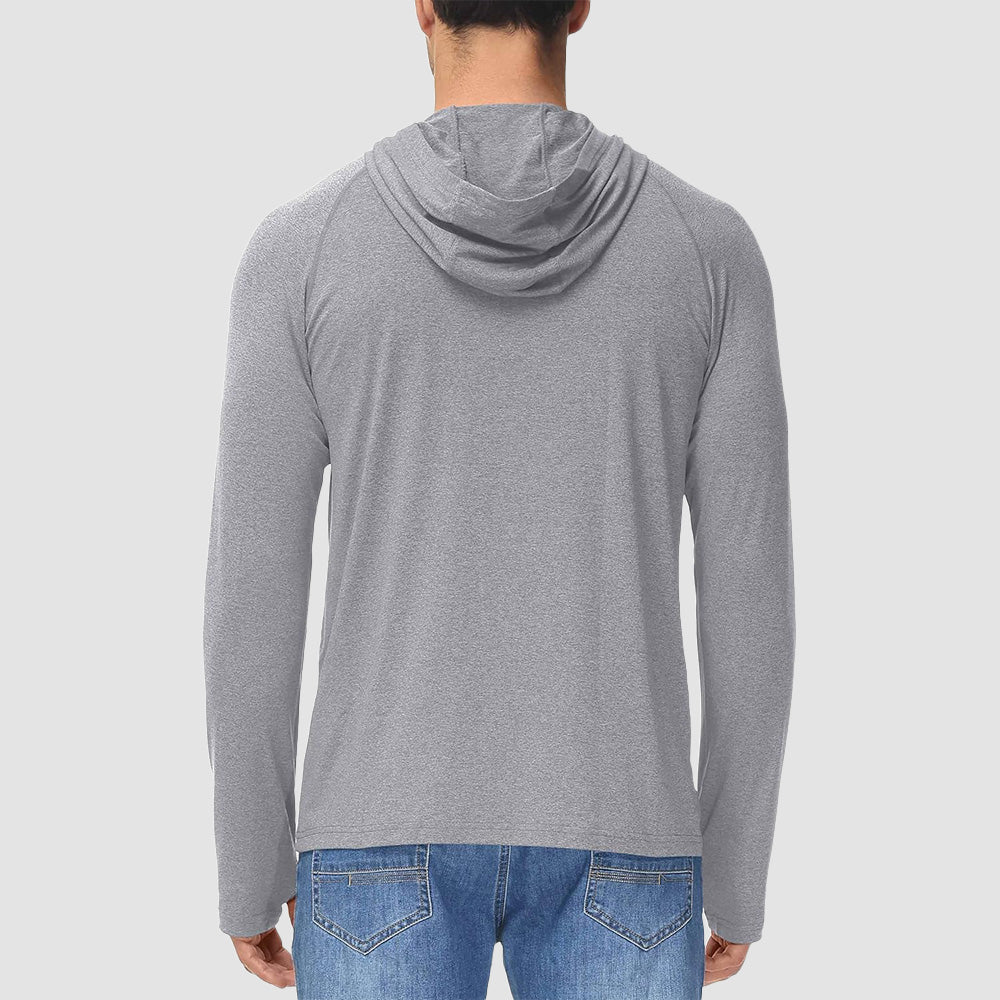 Men's Hooded UPF 50+ Sun Protection Sherpa Fishing Shirt - MAGCOMSEN