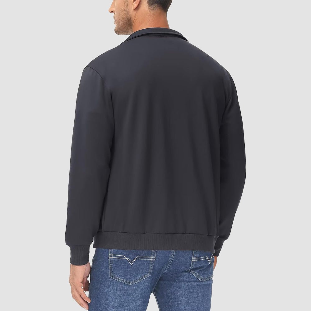 Men's Lightweight Full - Zip Track Jacket with Pockets - MAGCOMSEN