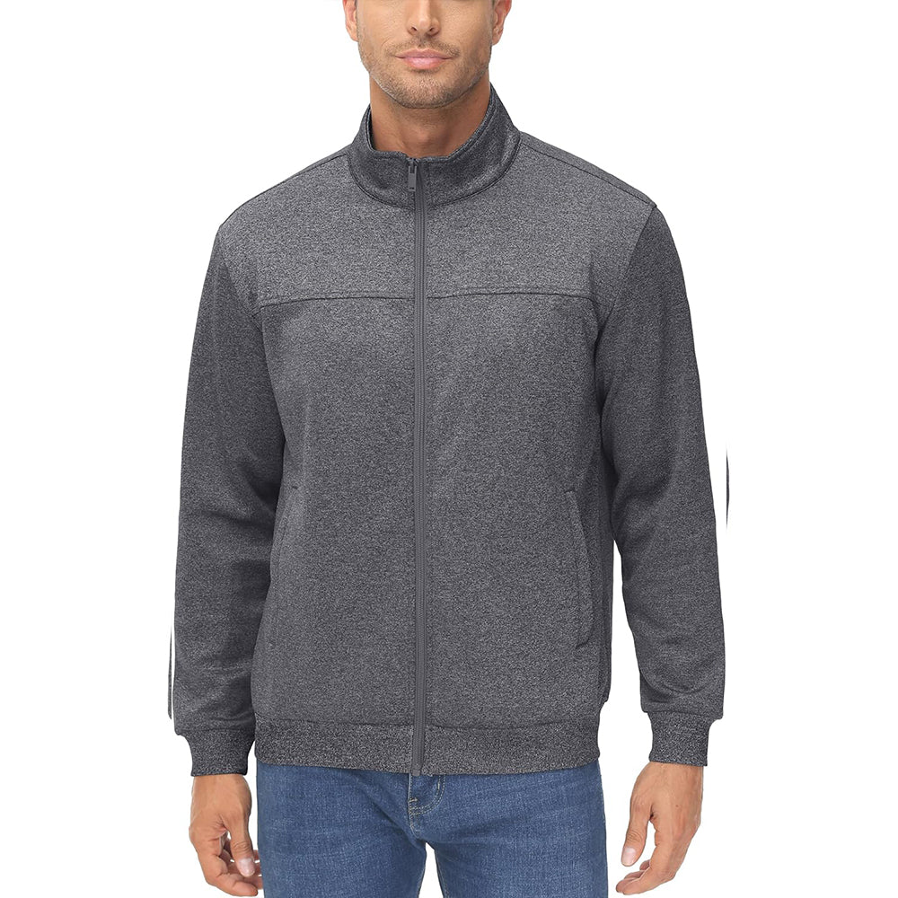 Men's Lightweight Full - Zip Track Jacket with Pockets - MAGCOMSEN