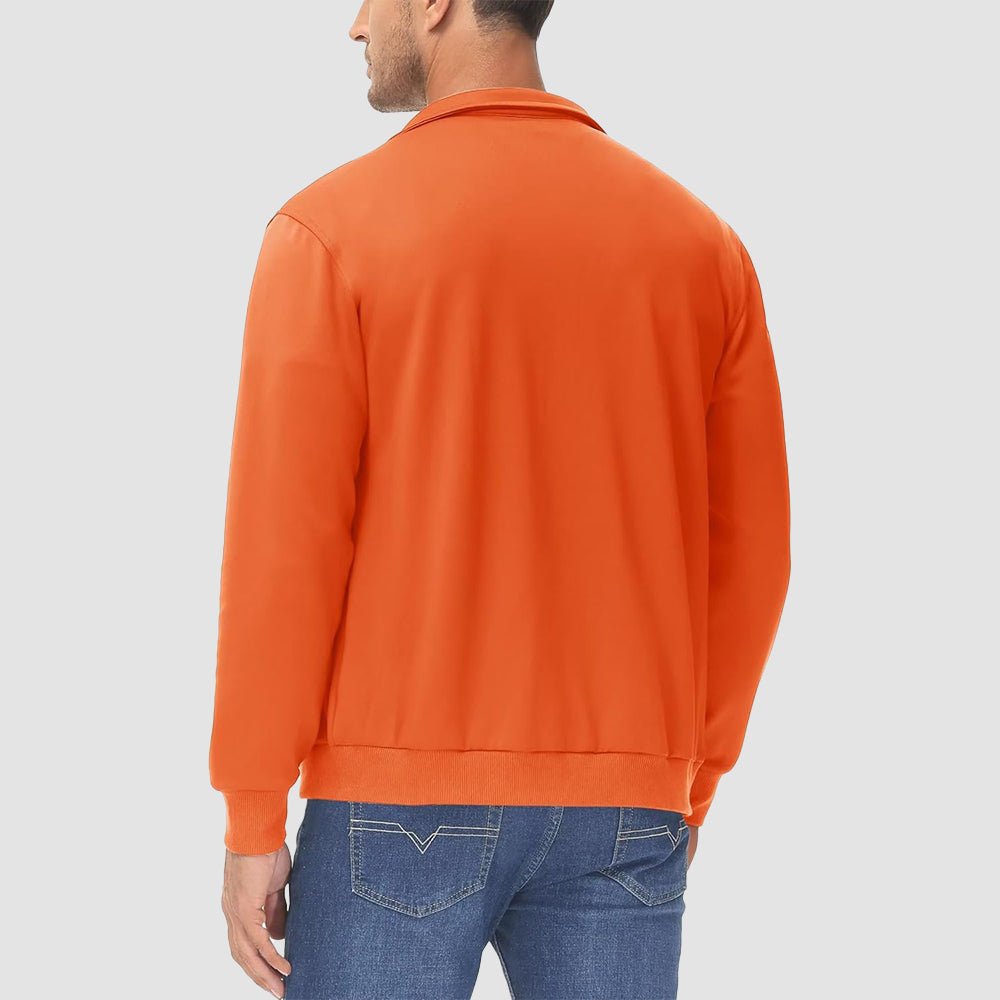 Men's Lightweight Full - Zip Track Jacket with Pockets - MAGCOMSEN