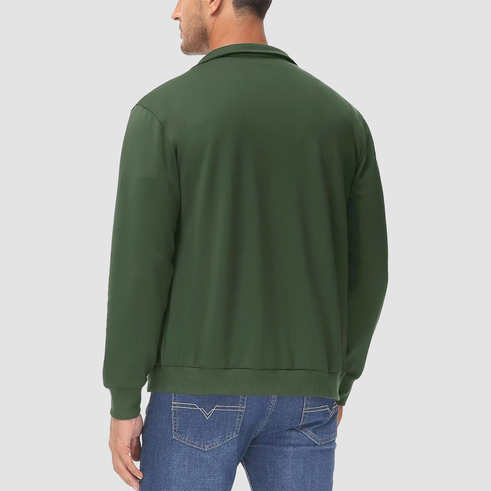 Men's Lightweight Full - Zip Track Jacket with Pockets - MAGCOMSEN