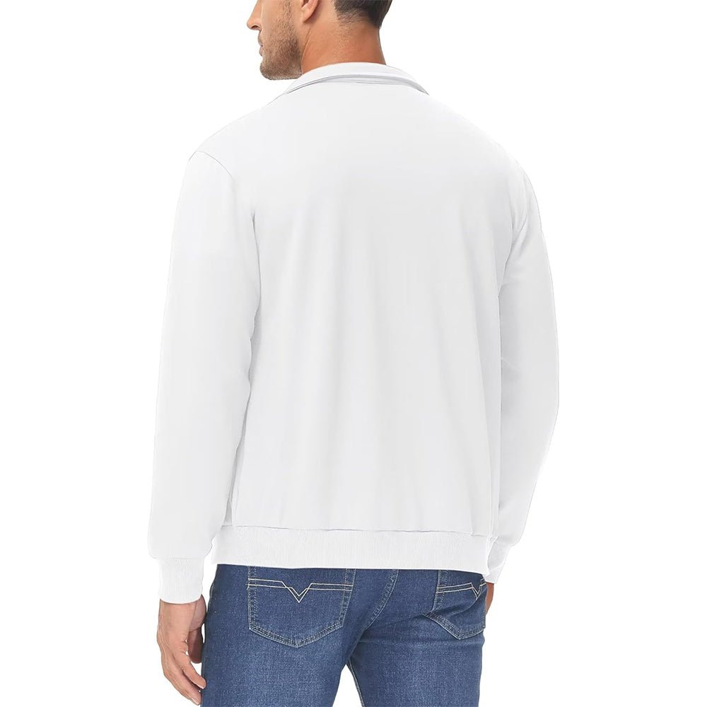 Men's Lightweight Full - Zip Track Jacket with Pockets - MAGCOMSEN