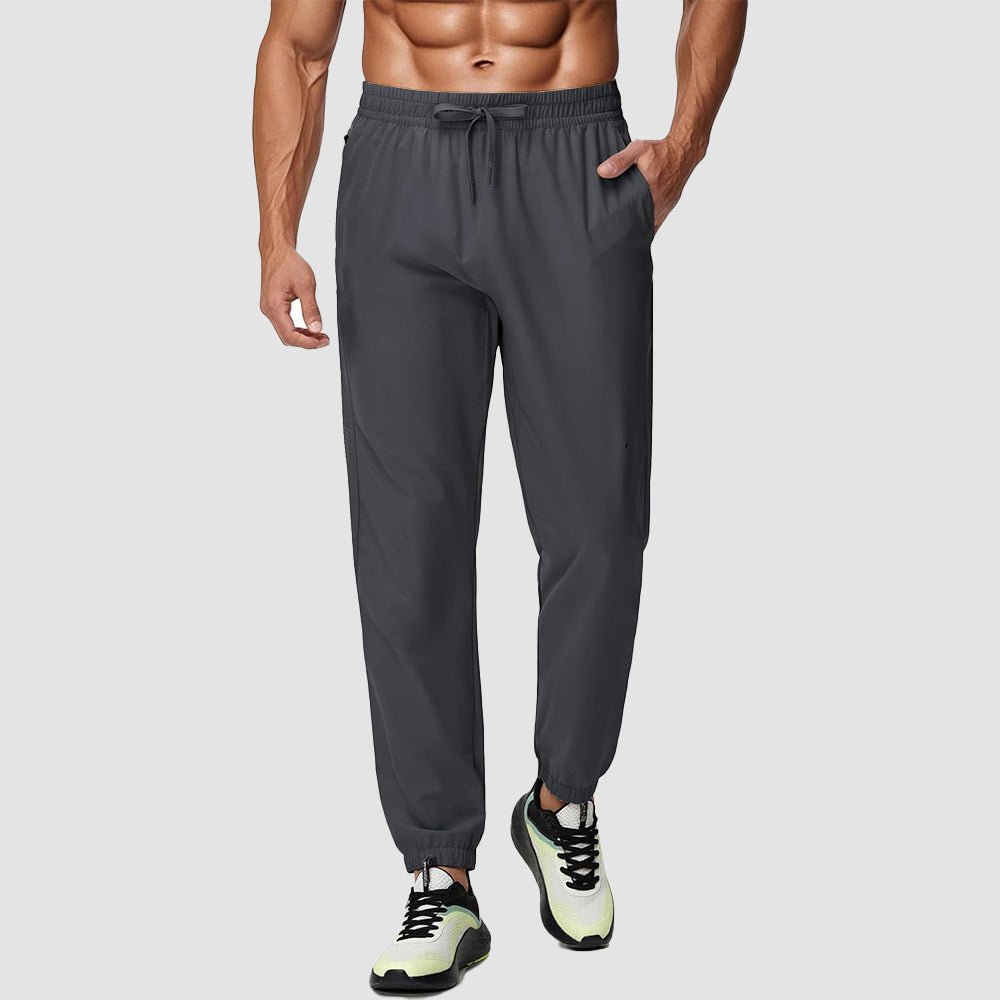 Dark Grey Men's Lightweight Hiking Pants Quick Dry UPF 50+ Joggers - MAGCOMSEN