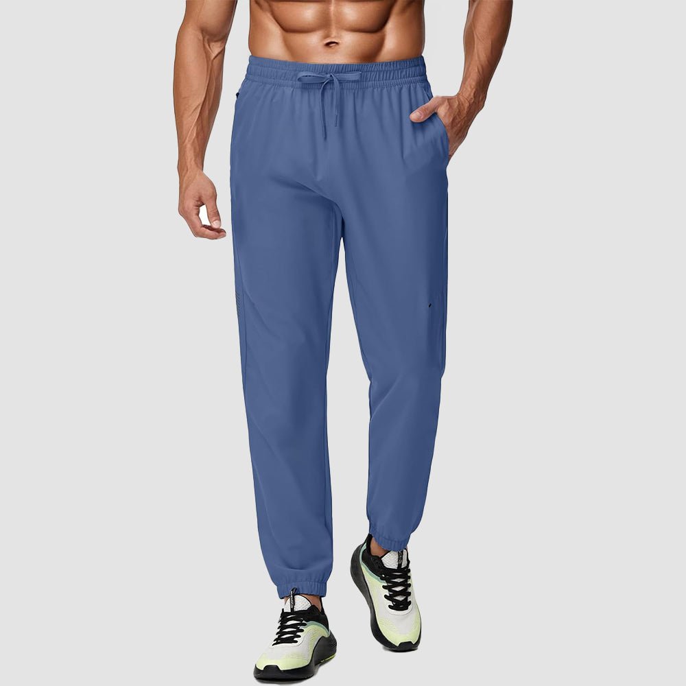 Blue Grey Men's Lightweight Hiking Pants Quick Dry UPF 50+ Joggers - MAGCOMSEN
