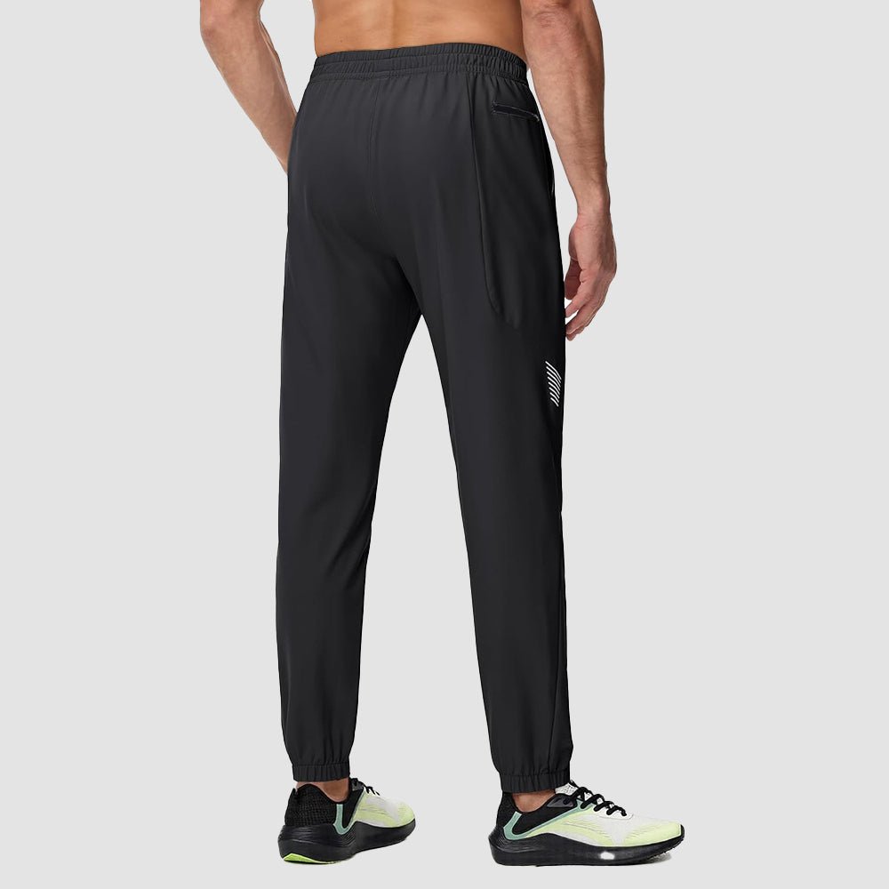 Black Men's Lightweight Hiking Pants Quick Dry UPF 50+ Joggers - MAGCOMSEN