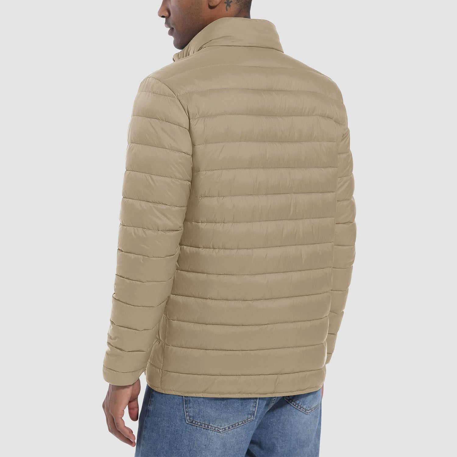 Men's Lightweight Puffer Jacket – Water-Repellent Winter Coat - MAGCOMSEN