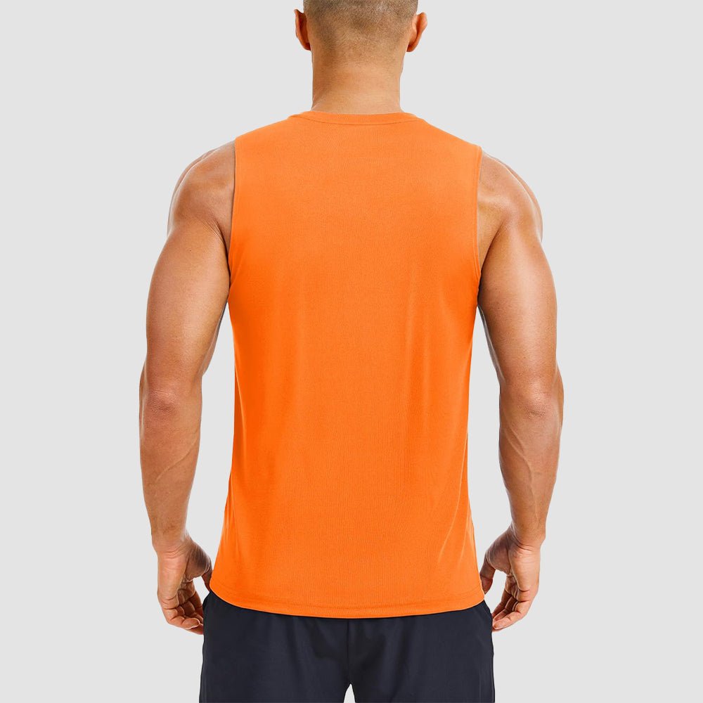 Men's Performance Muscle Tank - Quick - Dry, UV Shield for Training - MAGCOMSEN