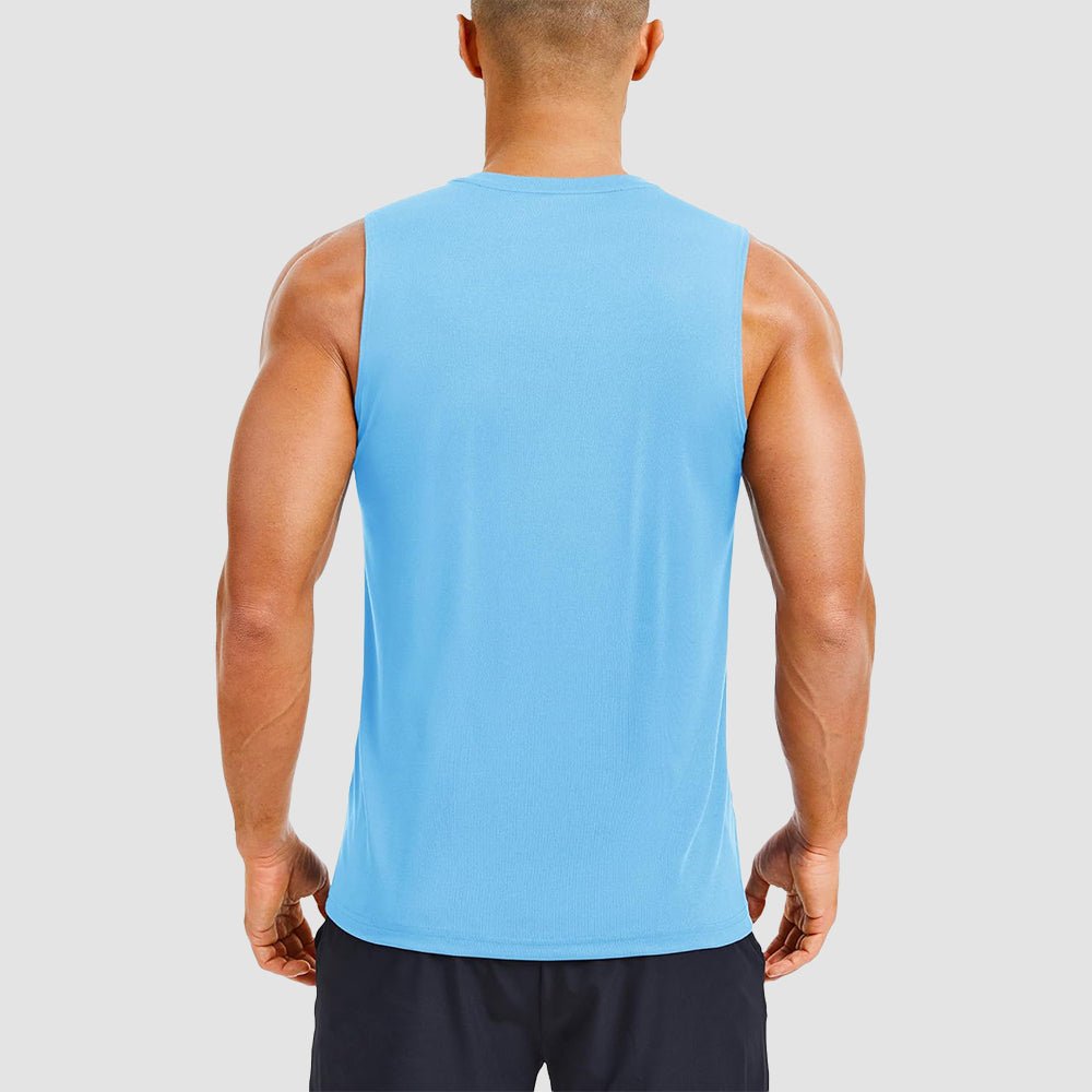 Men's Performance Muscle Tank - Quick - Dry, UV Shield for Training - MAGCOMSEN