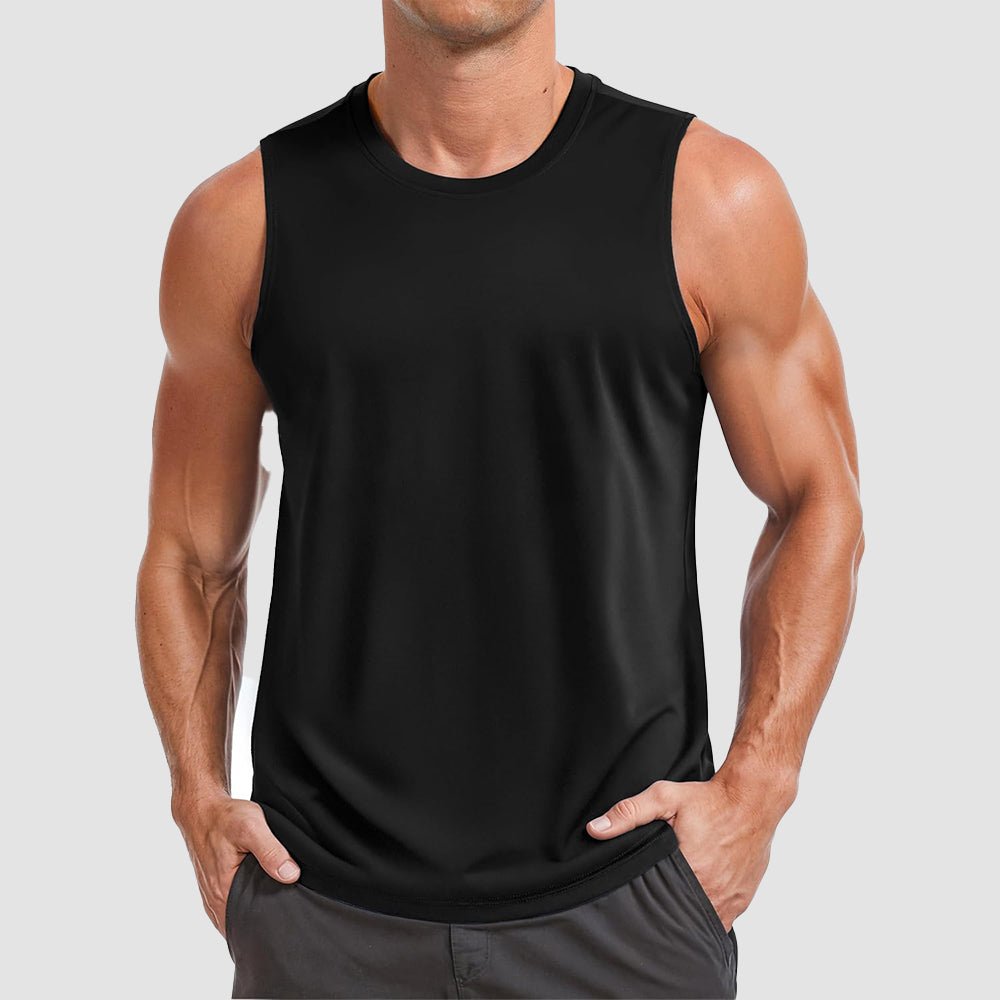 Men's Performance Muscle Tank - Quick - Dry, UV Shield for Training - MAGCOMSEN