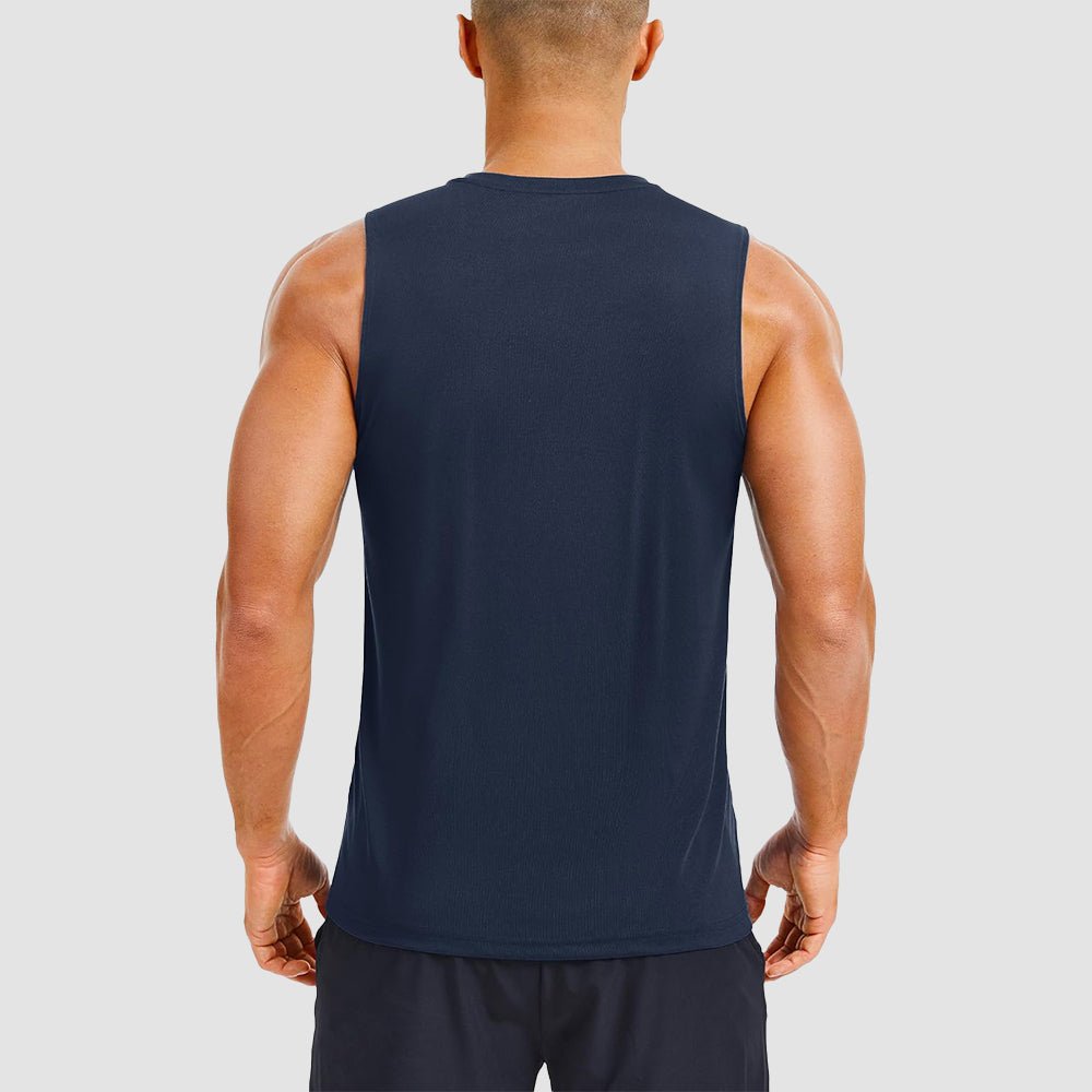Men's Performance Muscle Tank - Quick - Dry, UV Shield for Training - MAGCOMSEN