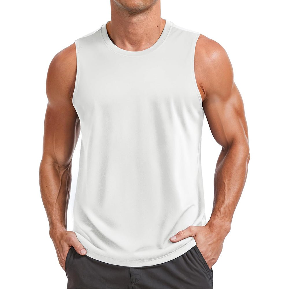 Men's Performance Muscle Tank - Quick - Dry, UV Shield for Training - MAGCOMSEN