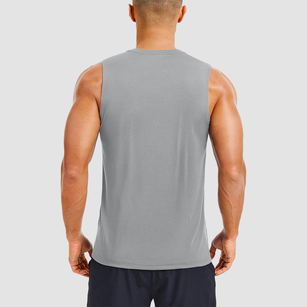 Men's Performance Muscle Tank - Quick - Dry, UV Shield for Training - MAGCOMSEN