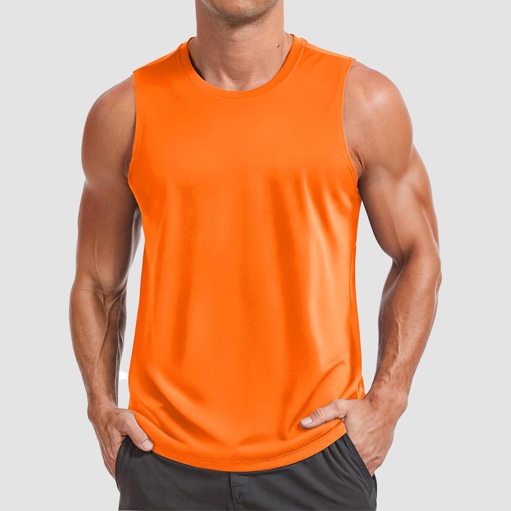 Men's Performance Muscle Tank - Quick - Dry, UV Shield for Training - MAGCOMSEN