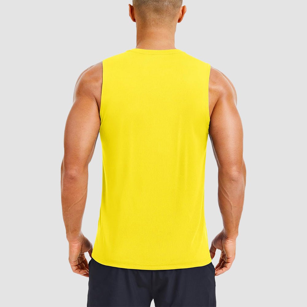 Men's Performance Muscle Tank - Quick - Dry, UV Shield for Training - MAGCOMSEN