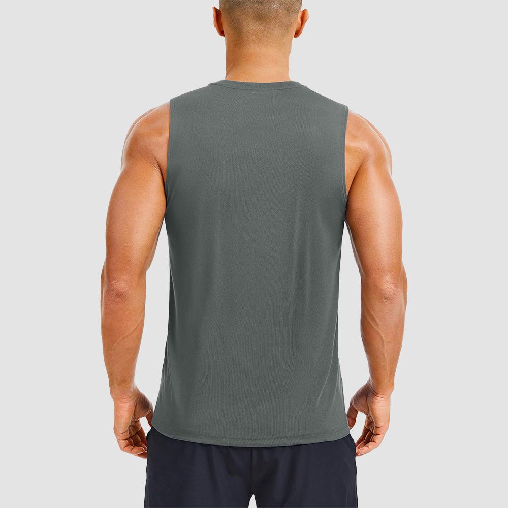 Men's Performance Muscle Tank - Quick - Dry, UV Shield for Training - MAGCOMSEN