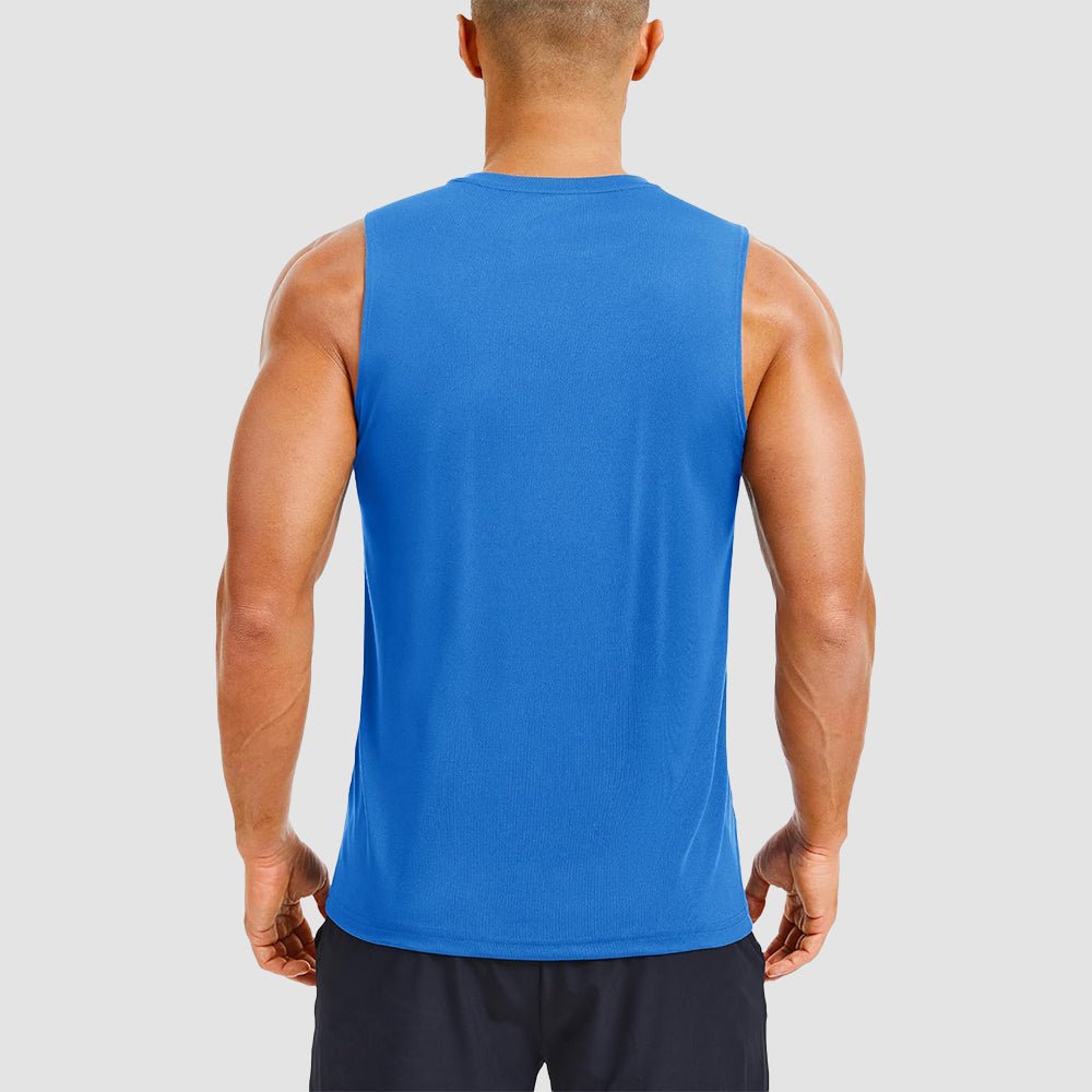 Men's Performance Muscle Tank - Quick - Dry, UV Shield for Training - MAGCOMSEN