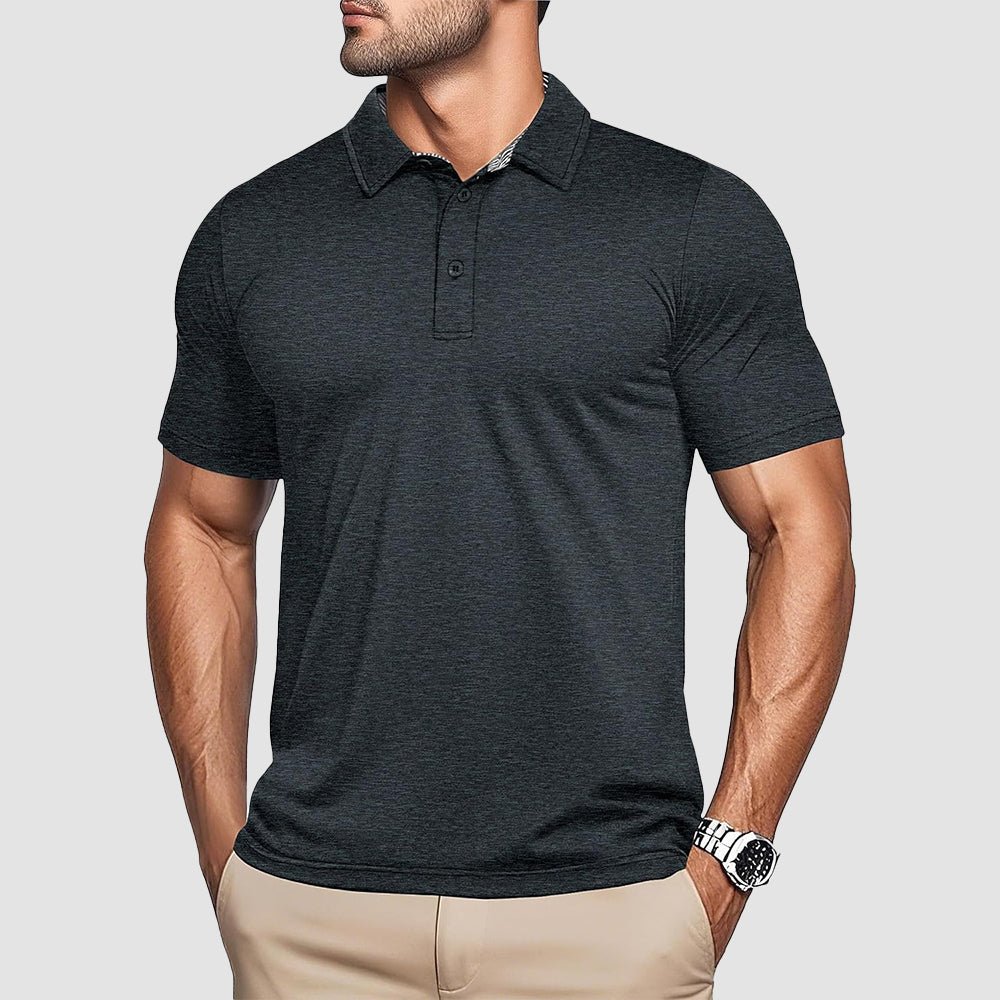 Men's Quick - Dry Performance Polo Golf Shirt - MAGCOMSEN