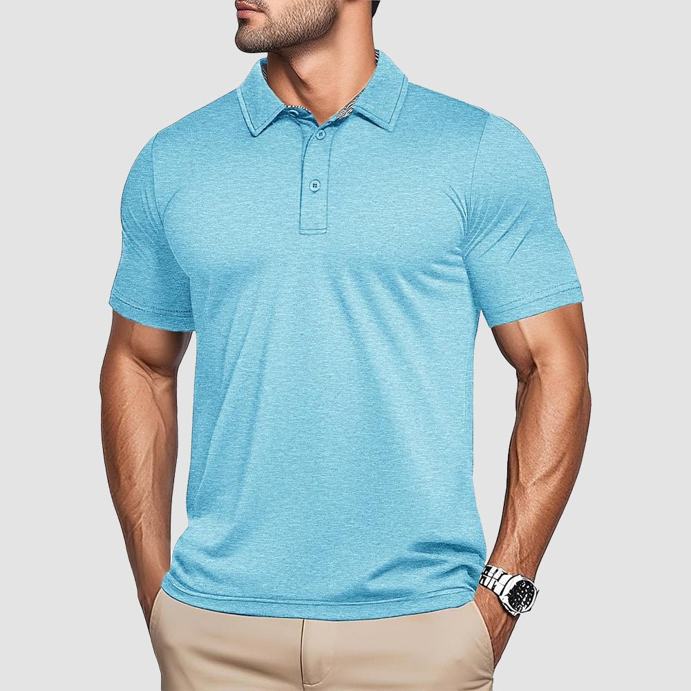 Men's Quick - Dry Performance Polo Golf Shirt - MAGCOMSEN