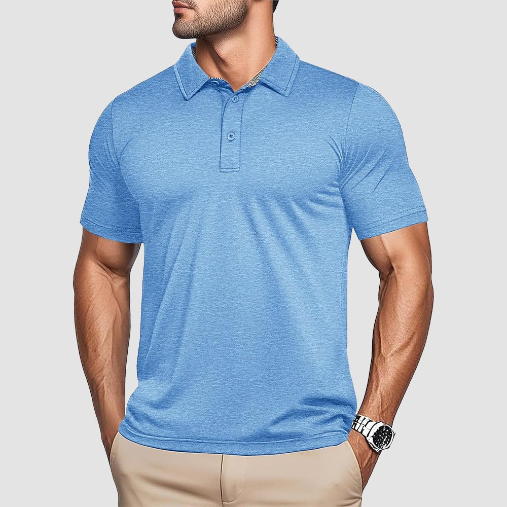 Men's Quick - Dry Performance Polo Golf Shirt - MAGCOMSEN