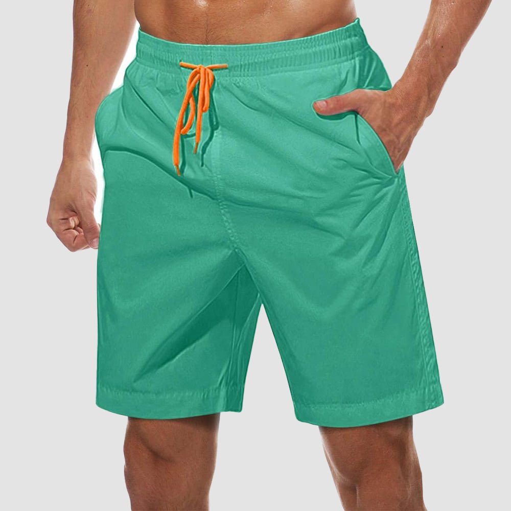 blue3 Men's Quick Dry Swim Trunks - Mesh Lining, Multi - Pocket Shorts - MAGCOMSEN