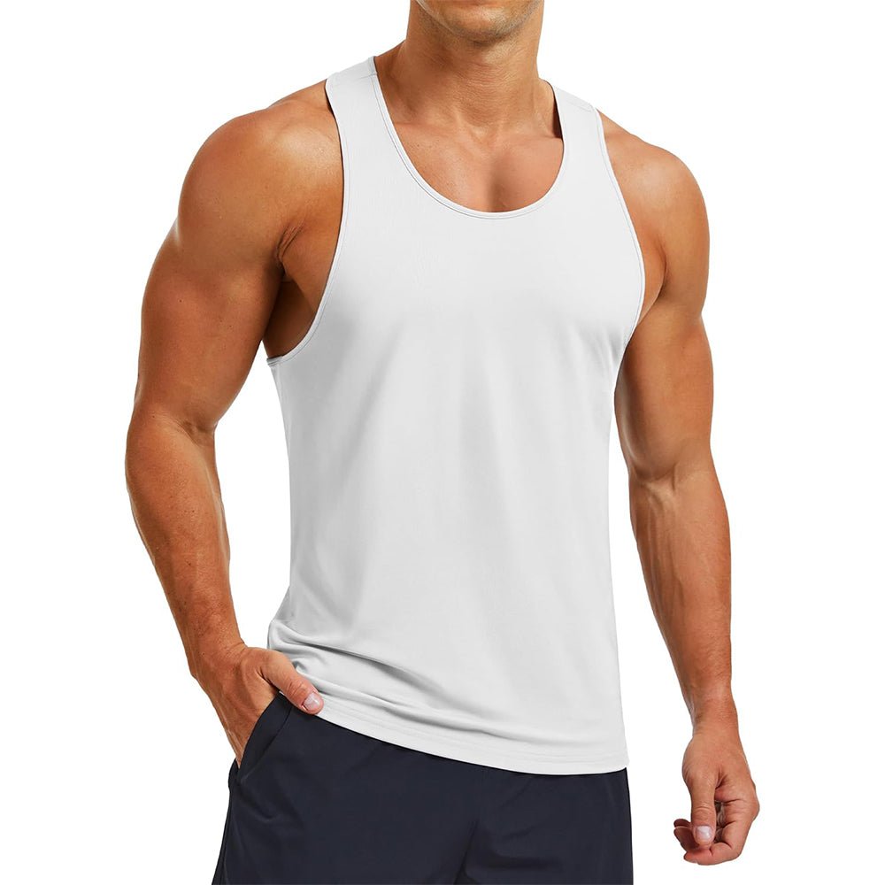 Men's Quick Dry UPF 80+ Athletic Y - Back Summer Tank - MAGCOMSEN