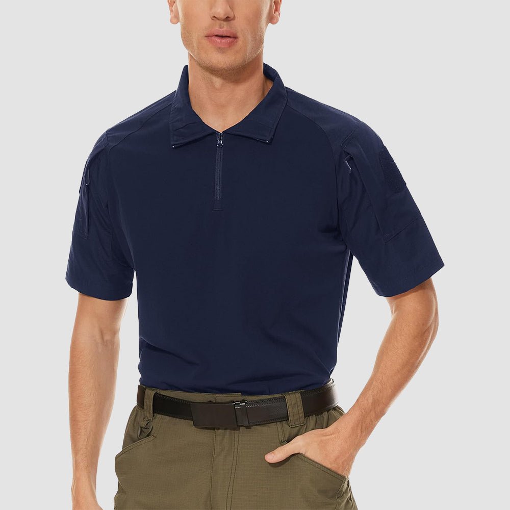 Men's Tactical 1/4 Zip Camo Shirts | Slim Fit - MAGCOMSEN