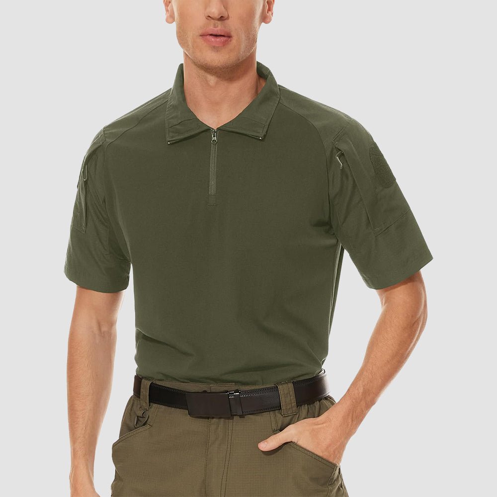 Men's Tactical 1/4 Zip Camo Shirts | Slim Fit - MAGCOMSEN