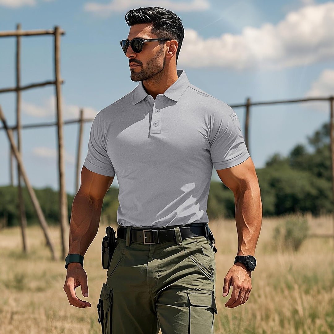 Men's Tactical Polo Shirt – UPF 50+ Quick Dry Performance - MAGCOMSEN