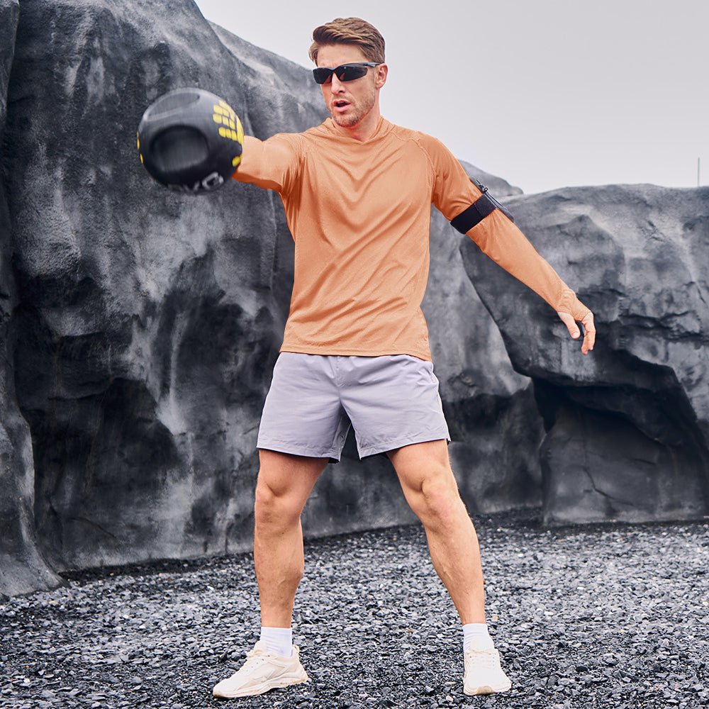 Apricot Men's UPF 50+ Hooded Fishing Shirts | Sun Protection - MAGCOMSEN