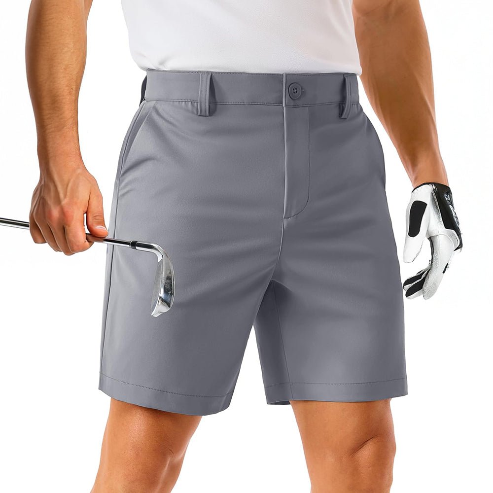 [New In] Men's Lightweight Stretch Quick Dry Golf Shorts with 6 Pockets - MAGCOMSEN