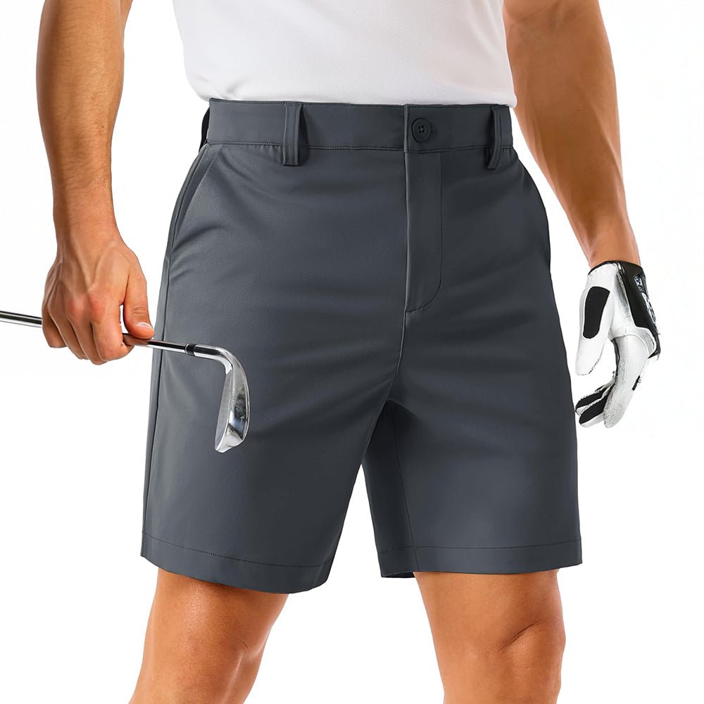 [New In] Men's Lightweight Stretch Quick Dry Golf Shorts with 6 Pockets - MAGCOMSEN