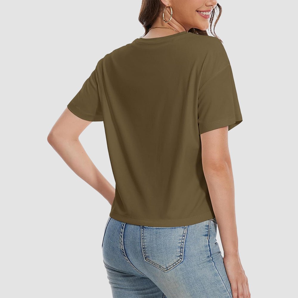 【New In】Women's Cotton UPF 50+ Summer Crop Top T-Shirt - MAGCOMSEN