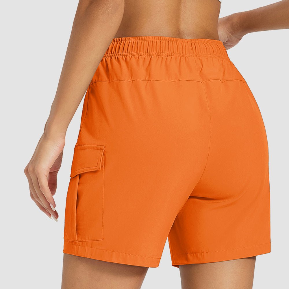 Women's 5 Inch Hiking Cargo Shorts - UPF 50+ Quick Dry Travel & Golf Shorts Dark Grey by MAGCOMSEN