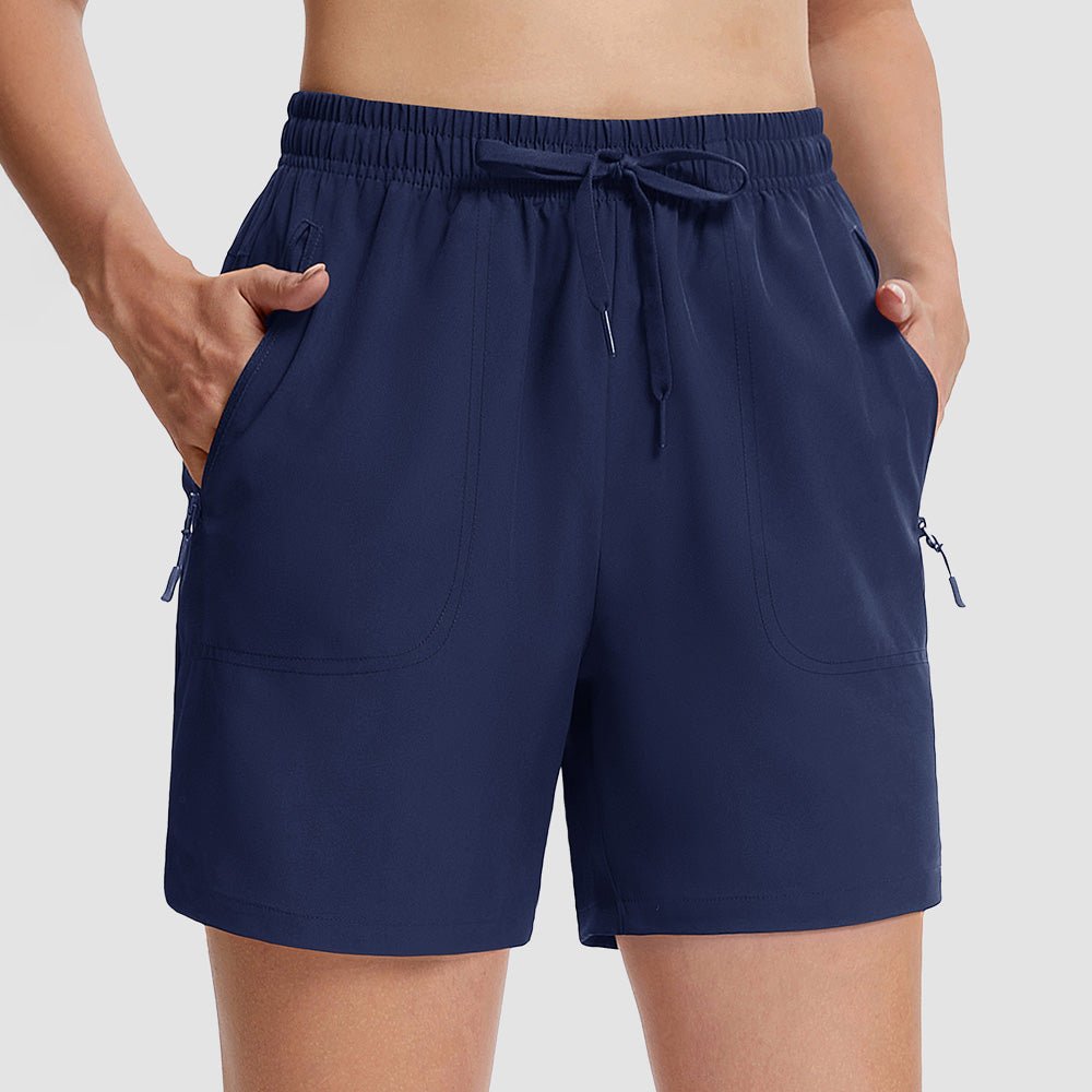 Women's 5 inch Quick Dry Hiking Shorts with Pockets Navy by MAGCOMSEN