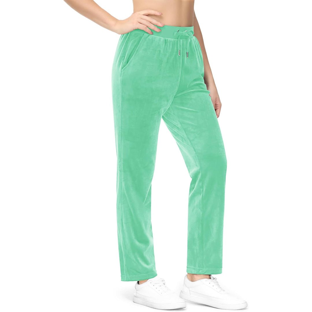 Mint Women's Fleece Jogger Pants - Comfy Lounge & Yoga Sweatpants - MAGCOMSEN