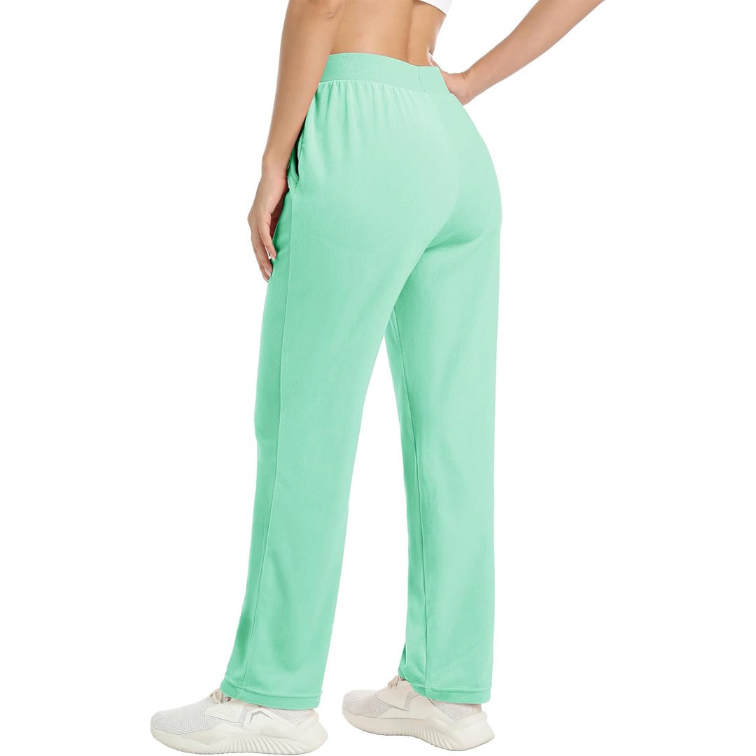 Mint Women's Fleece Jogger Pants - Comfy Lounge & Yoga Sweatpants - MAGCOMSEN