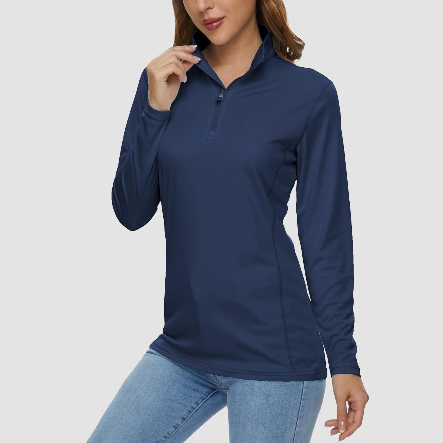 Women's Half Zip Quick Dry Shirt UPF 50+ - MAGCOMSEN