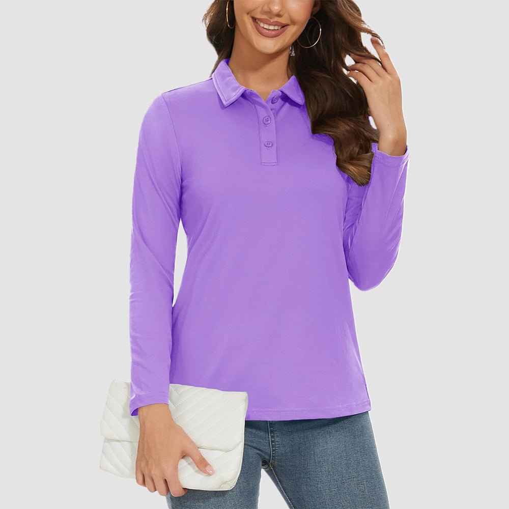 Women's UPF 50+ Long Sleeve Golf Shirts - MAGCOMSEN