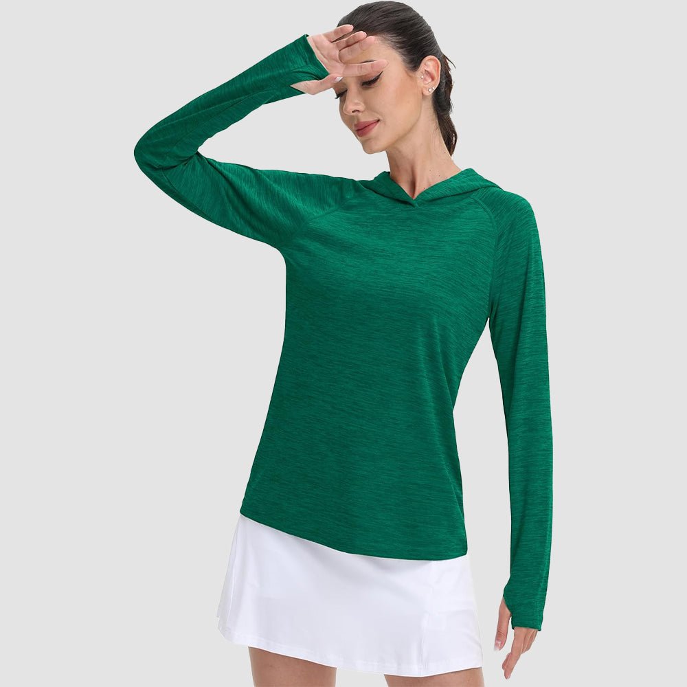 Women's Mint Hoodie UPF 50+ Sun Protection Shirt with Thumb Hole - MAGCOMSEN