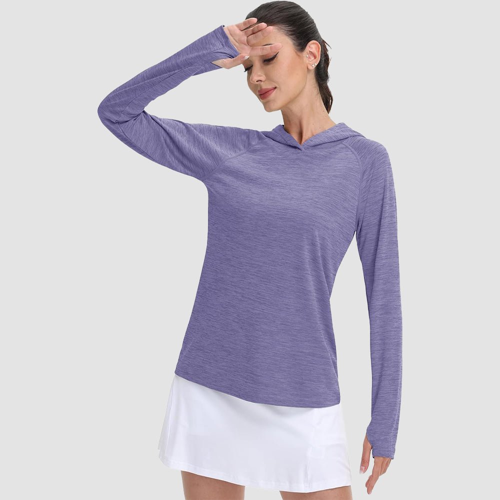 Women's Mint Hoodie UPF 50+ Sun Protection Shirt with Thumb Hole - MAGCOMSEN