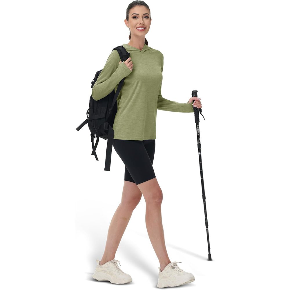 Women's Mint Hoodie UPF 50+ Sun Protection Shirt with Thumb Hole - MAGCOMSEN