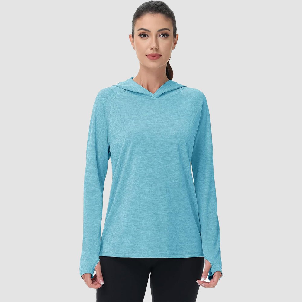Women's Mint Hoodie UPF 50+ Sun Protection Shirt with Thumb Hole - MAGCOMSEN