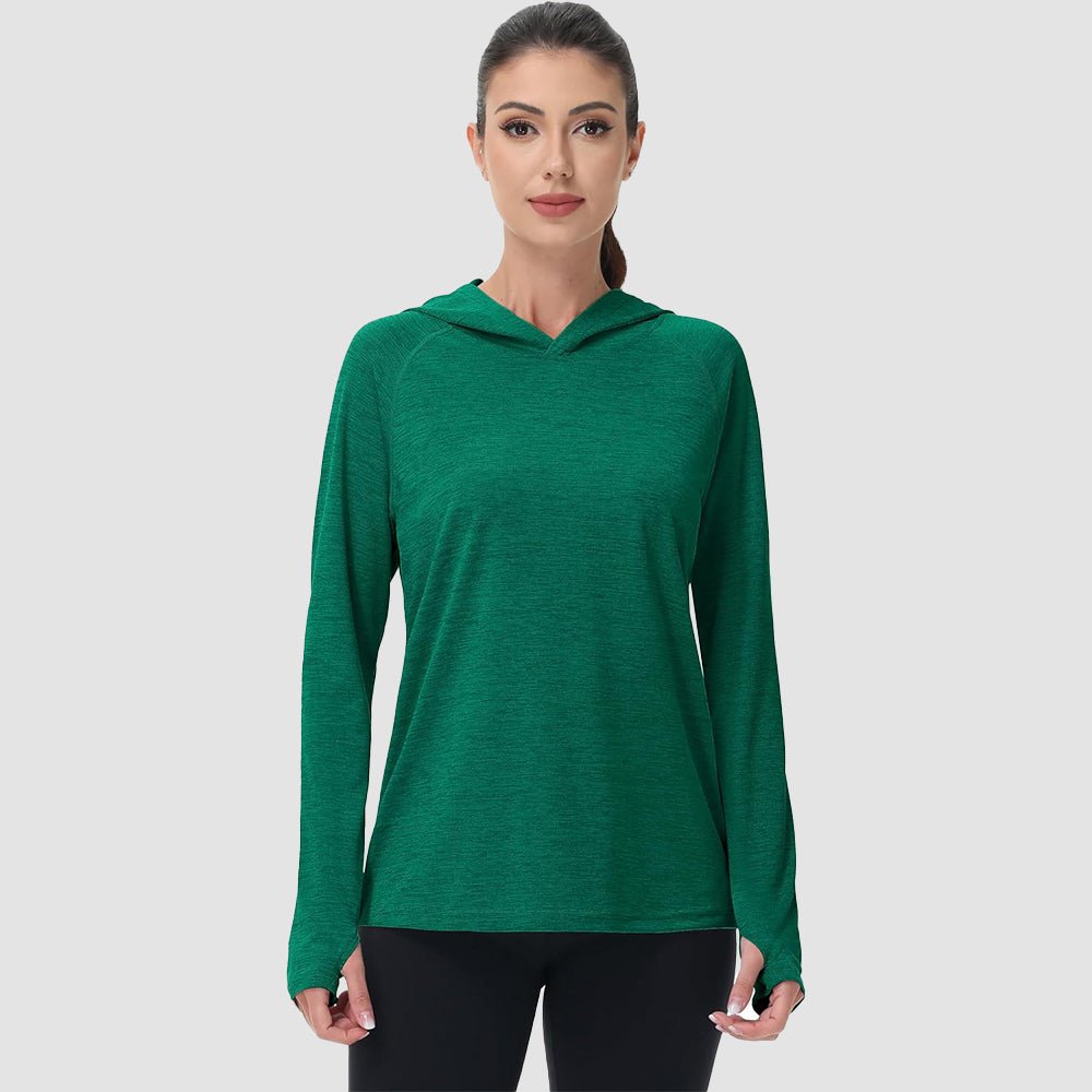 Women's Mint Hoodie UPF 50+ Sun Protection Shirt with Thumb Hole - MAGCOMSEN