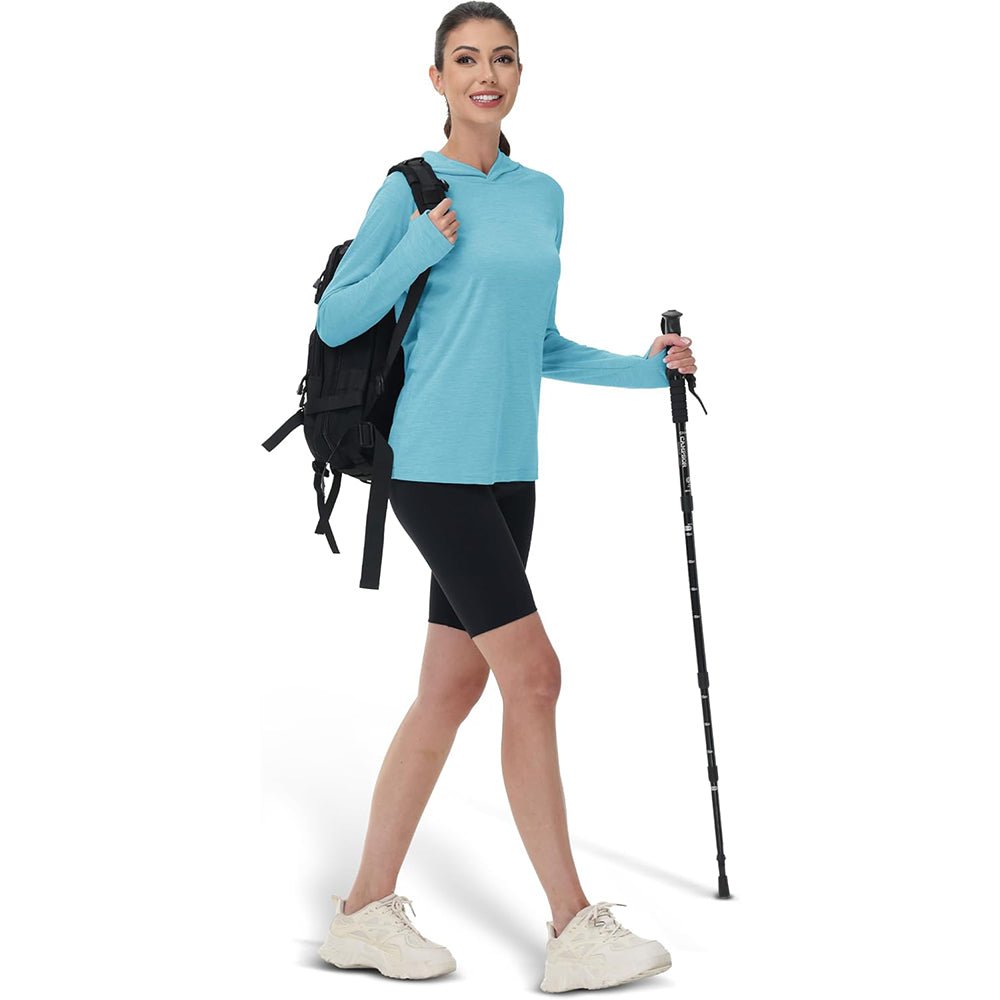 Women's Mint Hoodie UPF 50+ Sun Protection Shirt with Thumb Hole - MAGCOMSEN