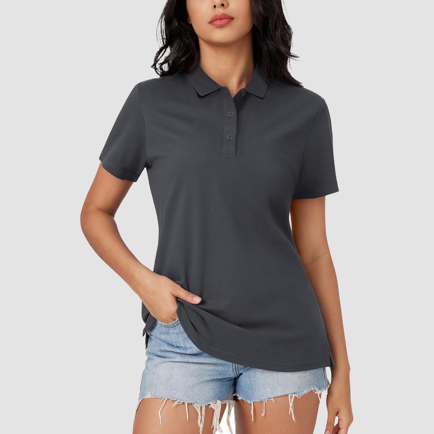 Women's Polo Shirt Cotton Summer Uniform - MAGCOMSEN
