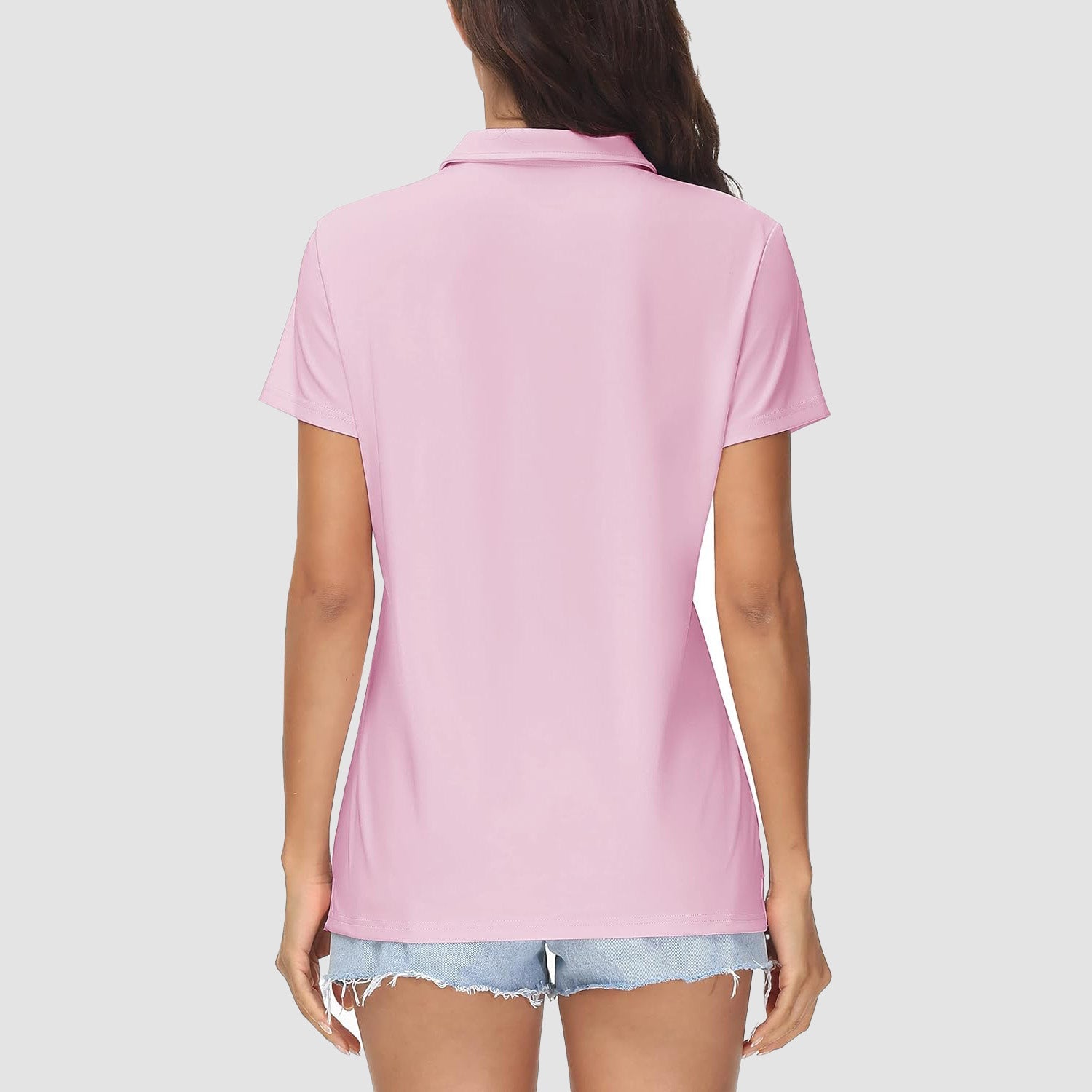 Blue Women's UPF 50+ Sun Protection Polo Shirt, Quick-Dry