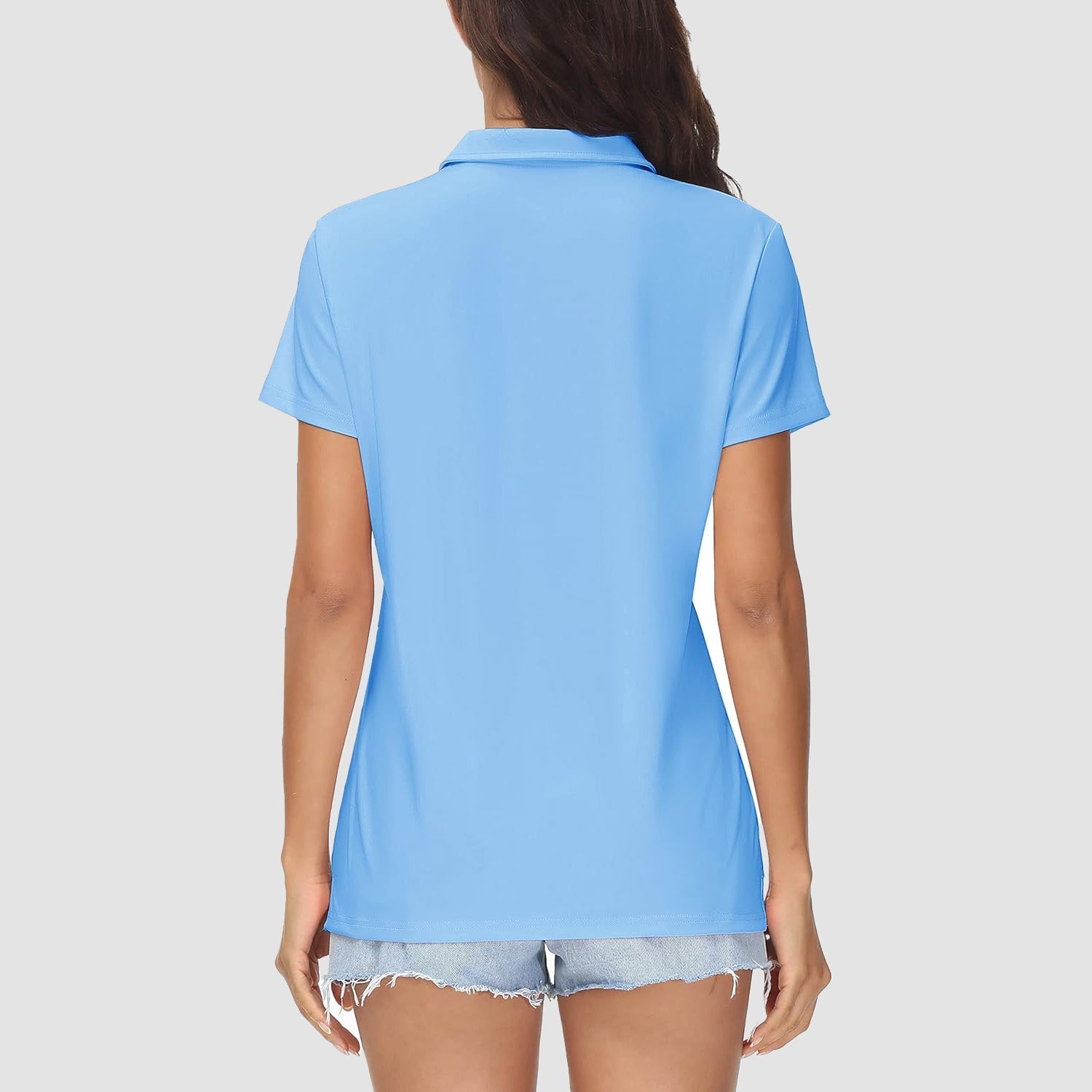 Women's UPF 50+ Sun Protection Polo Shirt, Quick-Dry