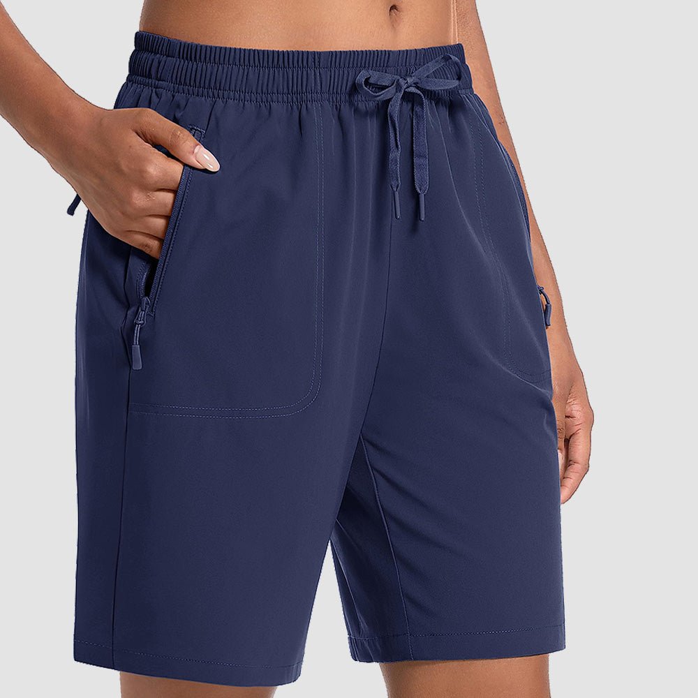 Navy Women's Waterproof Sunprotection Lightweight Quick - Dry Hiking Shorts with 3 Pockets - MAGCOMSEN