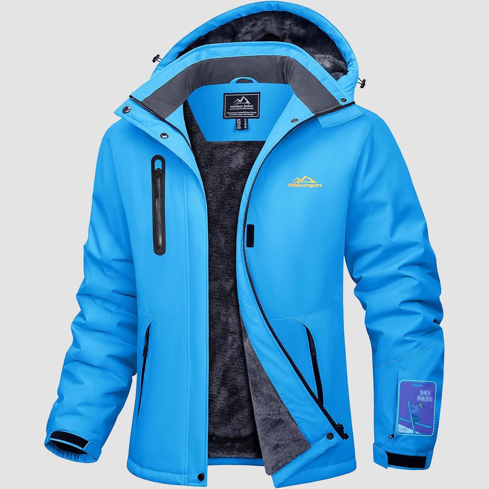 Blue Women's Windproof & Waterproof Snow Ski Winter Jacket - MAGCOMSEN